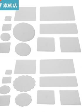 11Pcs Transparent Acrylic Clear Stamp Block Pad DIY Hand-mad