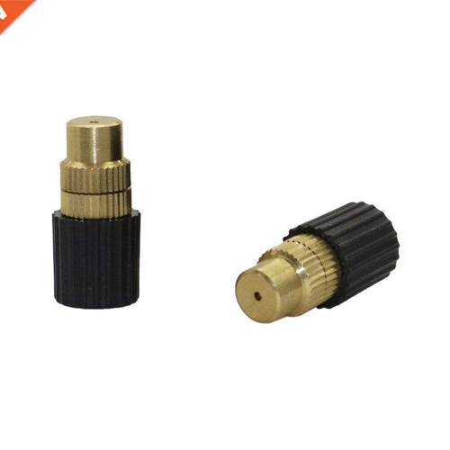 200Pcs 6 mm Misting Fog Spray Nozzle Head Adjustable Brass A