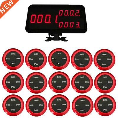 Wireless Restaurant Waiter Calling System 1 Host Display Rec