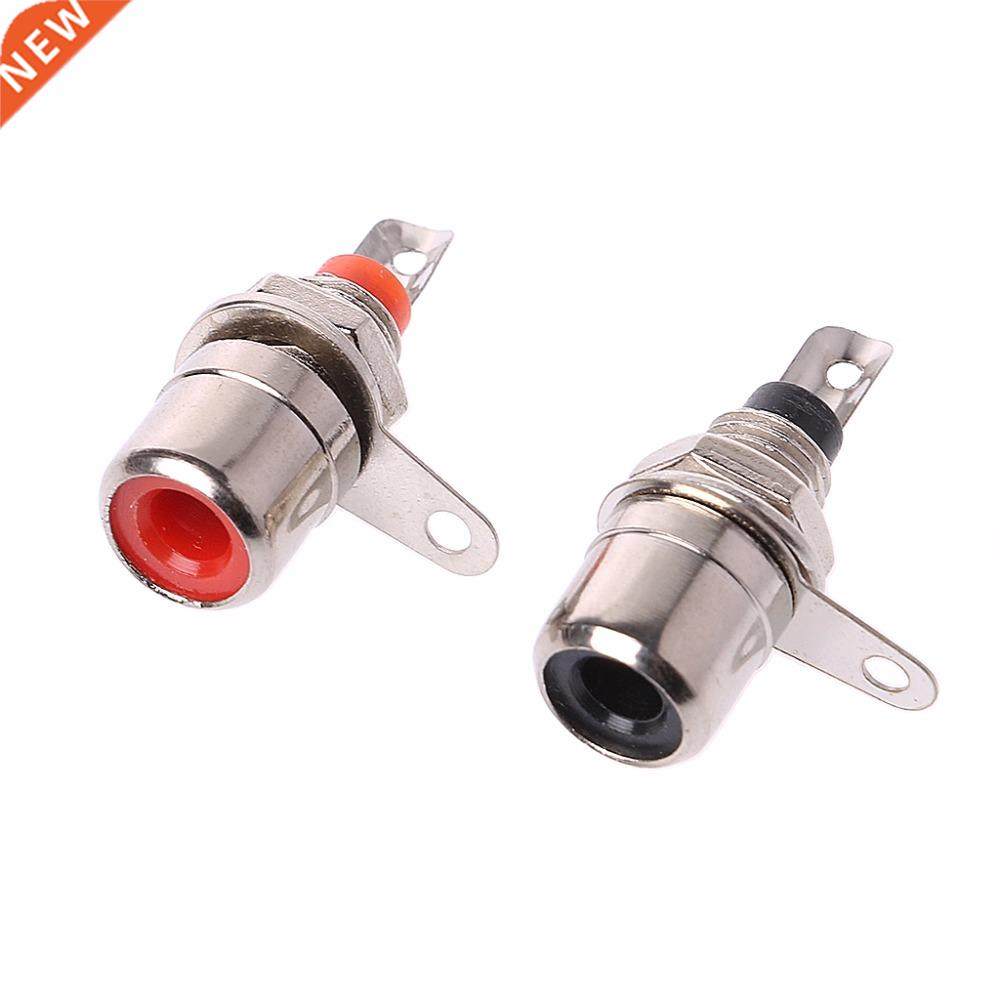 10Pcs Gold Plated RCA Phono Chassis Panel Mount Female Socke