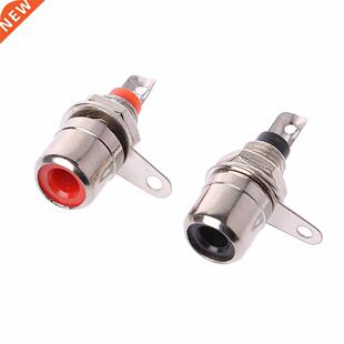 10Pcs Gold Plated RCA Phono Chassis Panel Mount Female Socke
