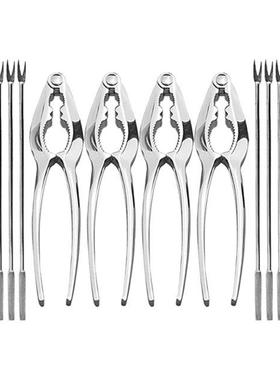 12 Piece Seafood Tool Kit, Stainless Steel Crab Leg Cracker