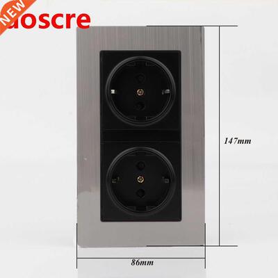EU Double Power Socket Schuko, Schuko Power Panel, 16A EU St