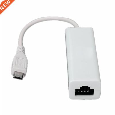 Micro-USB 2.0 5P to RJ45 Lan Ethernet Adapter Converter Lead