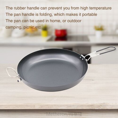 30cm Steak Easy Clean Round Flat Base Iron Cooking Non Stick
