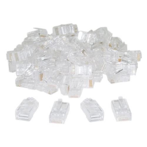 WholeOne bag 100pcs RJ45 CAT5 E (8P8C) Crimp Connector Solid