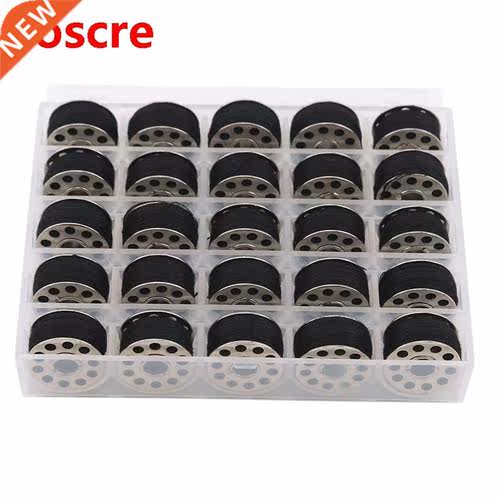 1 Box Sewing Thread Bobbin Box Transparent/Multicolor Plasti