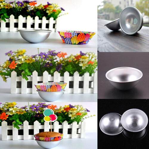 1Pc Stainless Steel Dia 6cm Ball Sphere Bath Bomb Cake Pan B