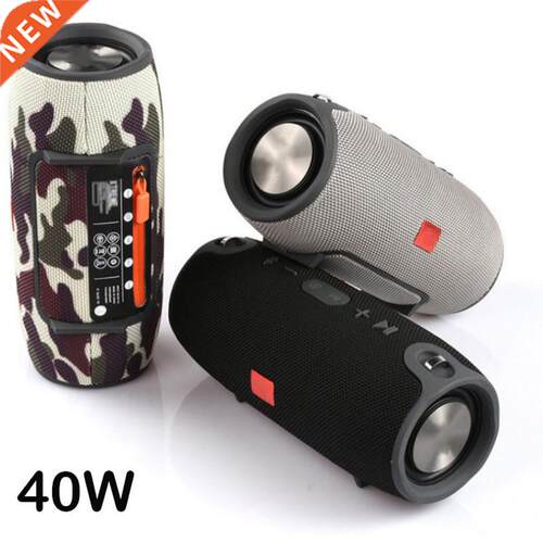 High Power 40W Bluetooth Speaker Waterproof Portable Column