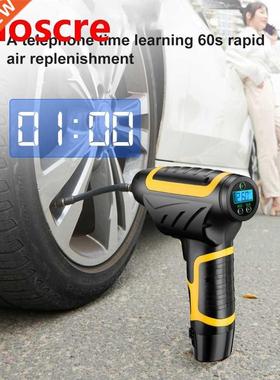 120W Rechargeable Air Compressor Wireless Inflatable Pump Po