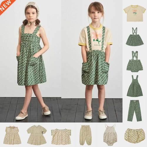 2022 summer new children's clothing sveless dress suspen