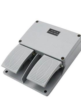 Foot switch YDT1-16 aluminum shell gray double pedal switch