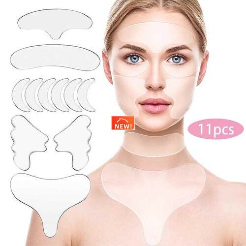Reusable Silicone Wrinkle Removal Sticker Face Forehead Neck