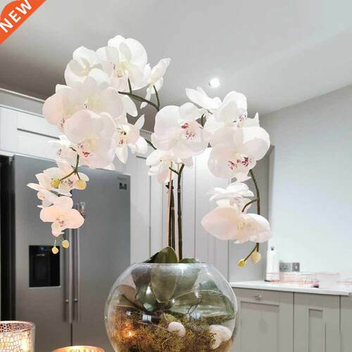 Silk Orchid Artificial Flowers Bouquet Phalaenopsis Wedding