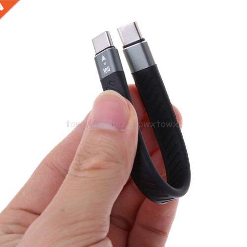 For Thunderbolt 3 Data Cable 10/40Gbps Soft USB-C Charging C