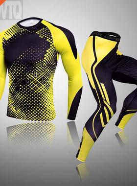 Winter Skiing Thermal Ski Underwear Sets Men Tracksuit Compr