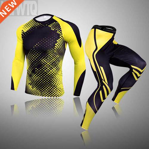 Winter Skiing Thermal Ski Underwear Sets Men Tracksuit Compr