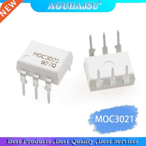 10PCS MOC021 DIP6 DIP Optical Isolator - Triac/SCR Output