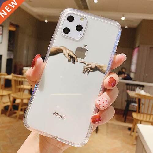 Mona Lisa Art David lines Painted Pattern Case iPhone 11 XS