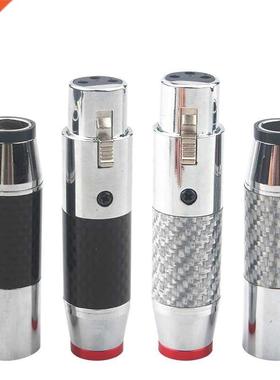 HF Carbon Fber Plated XLR Plug Balanced Cable XLR Male Fe