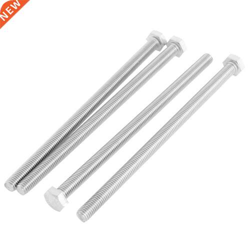 M8 x 150mm Fully Threaded Hex Head Screw Bolt 4 Pcs