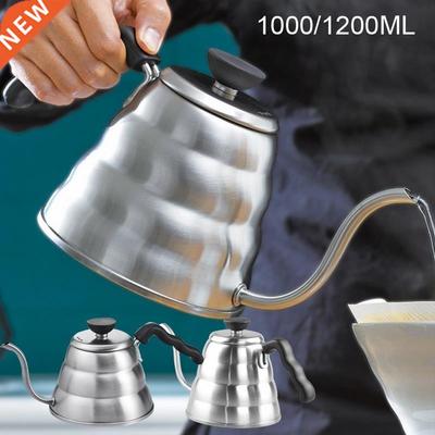 Stainless Steel Hario Coffee Drip Gooseneck Kettle Pot Teapo