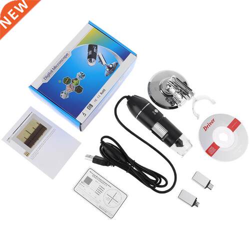 3-in-1 Digital Microscope 1600X Portable 2Adapters Support O