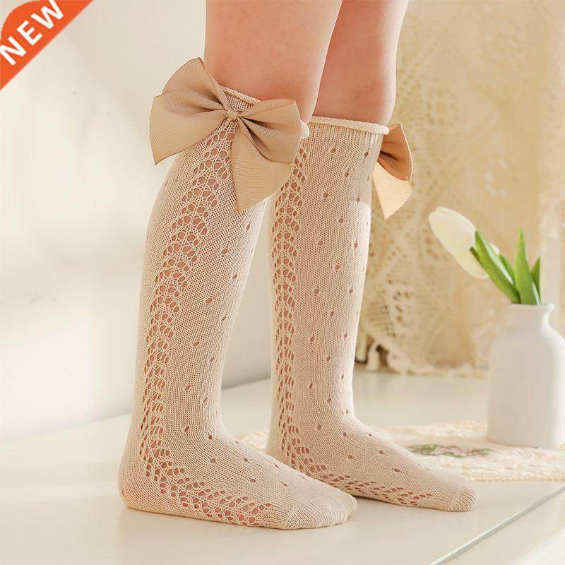 summer kids knee high socks hollow out soft cotton cute chil