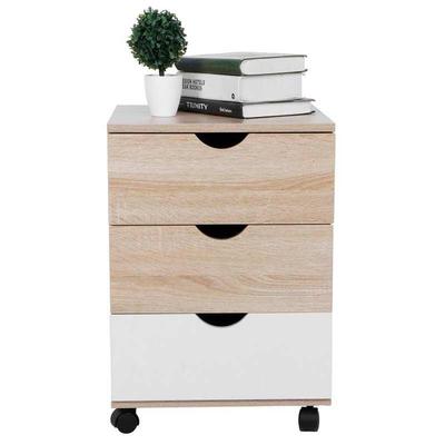Night Table Movable Bedside Nightstand File Cabinet with  D