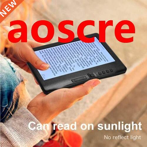 Portable 7 nch 800 x 480P E-Reader Color Screen Glare-Free