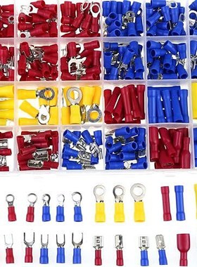 373Pcs 24value Assorted Insulated Electrical Wire Terminals