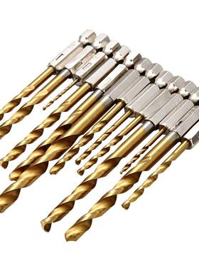 13 peces Drlled Cobalt Ttanum HSS Handle Hexagonal Chang