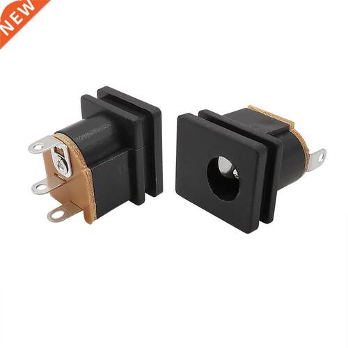 10Pcs DC015 DC Power Jack Socket Connector Adapter Square Fe