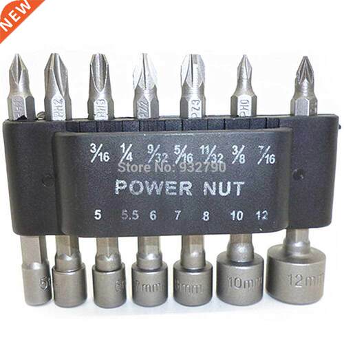 14x Socket Nut Driver Screw Driver Nutdriver Insert Bit 5mm
