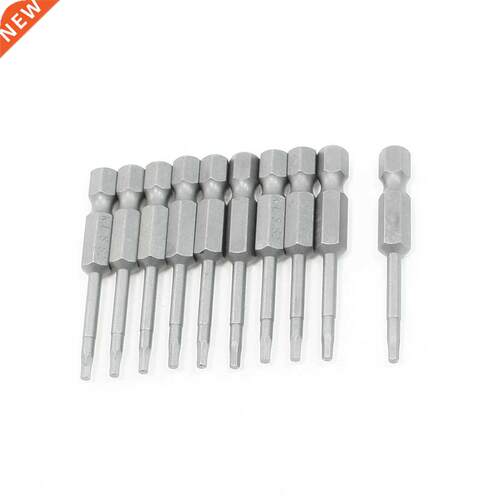 10 Pcs Hexagon 6.35mm Shank 2mm Tip Hex Insert Bits