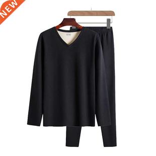 Men's Thermal Underwear Set Frosted Medium Thick Elastic