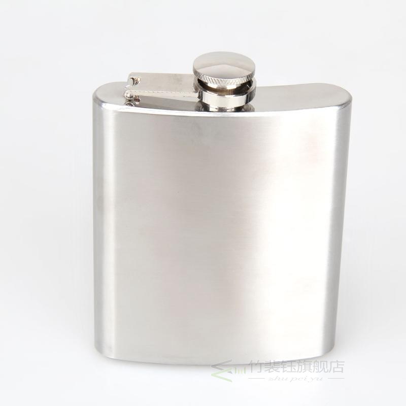Portable Stainless Steel 7oz Hip Flask Flagon Whiskey Wine P