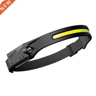 New Headlamp COB LED Headlights USB Rechargeable Super Brigh
