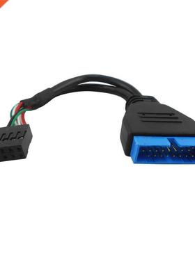 USB .0 to USB 2.0 Front Adapter Cable 9Pin Female to 20Pin