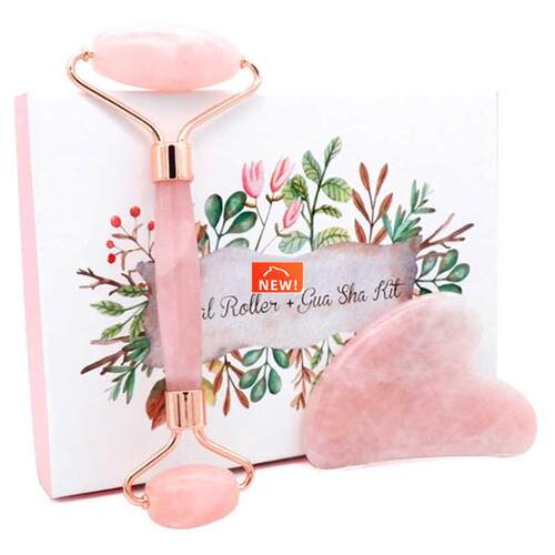 Jade Roller Massage Slimming Face Original With Box Crystal