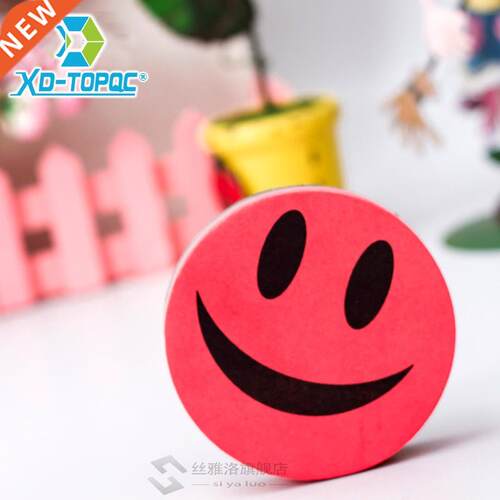 Smle Face Whteboard Eraser 4 Colors Magnetc Board Erasers