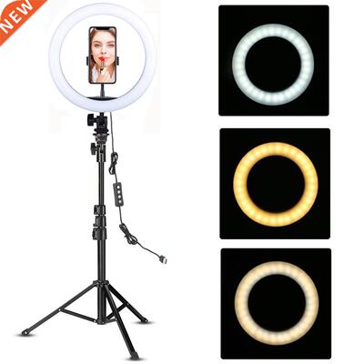 LED Ring Light 10-inch with Tripod Stand Selfie Ringlight Vi
