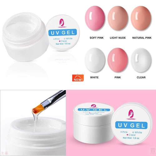 NEW Nail Extension Gel 6 colors UV Builder Gel Acrylic Poly