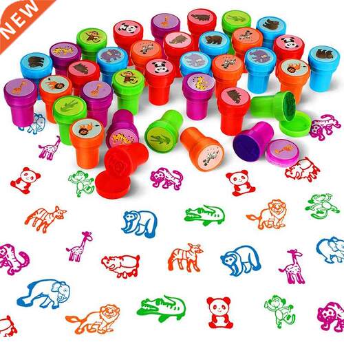 10pcs Assorted amps for Kids Self-ink amps Children Toy