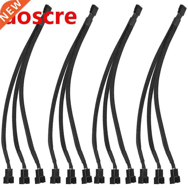 4 Pcs PWM Fan Splitter Cable,Fan Adapter Cable Connector 4 P