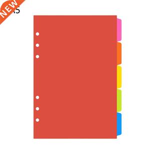 2020 New 1Set A5 A6 Loose Leaf Binder Index Separator PP Col