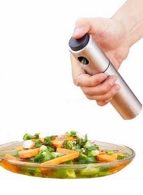 1PC Stainless Steel Spray Oil Bottle Barbecue Stir Fry Oil V