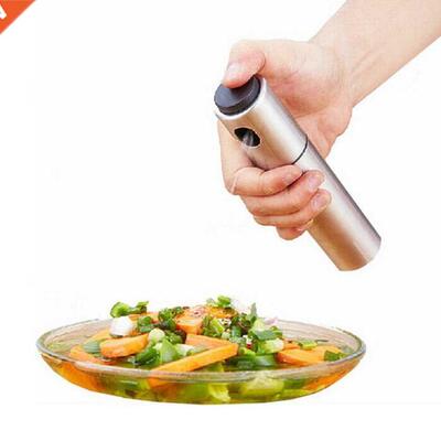 1PC Stainless Steel Spray Oil Bottle Barbecue Stir Fry Oil V