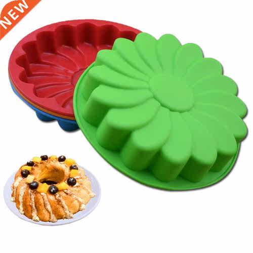 Silicone Mold Kitchen Cake Mold Flower Shape Solid Color Sil