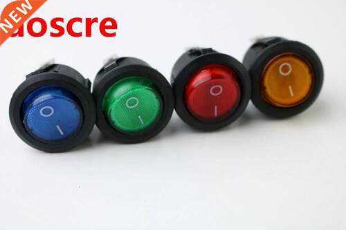KCD1 Black Round Pin SPDT ON/OFF Rocker Power Switch AC 125